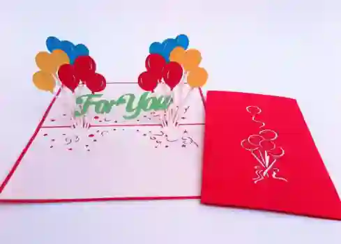 Tarjeta de Globos Fiesta de cumpleaños