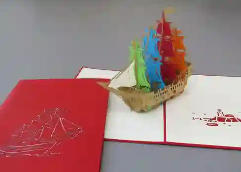 Tarjeta Galeón Multicolor