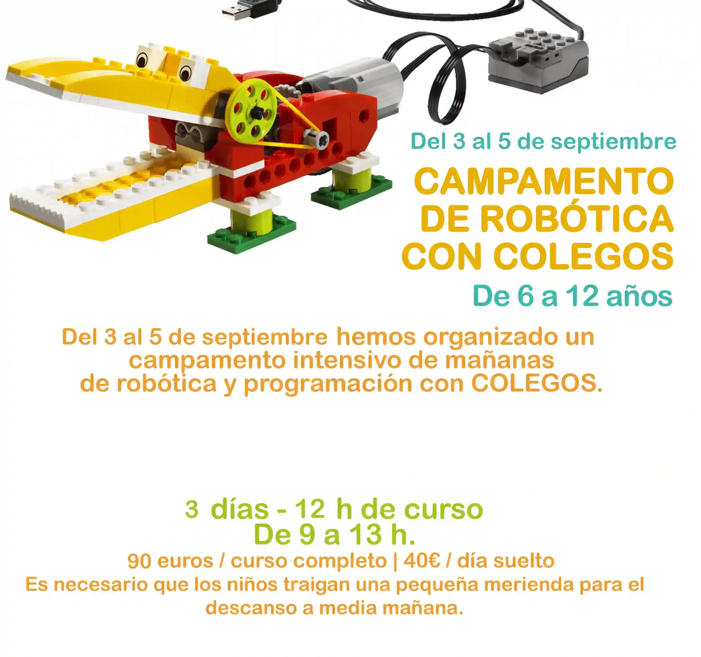 Taller de programación y robótica educativa. Entrada campamento completo