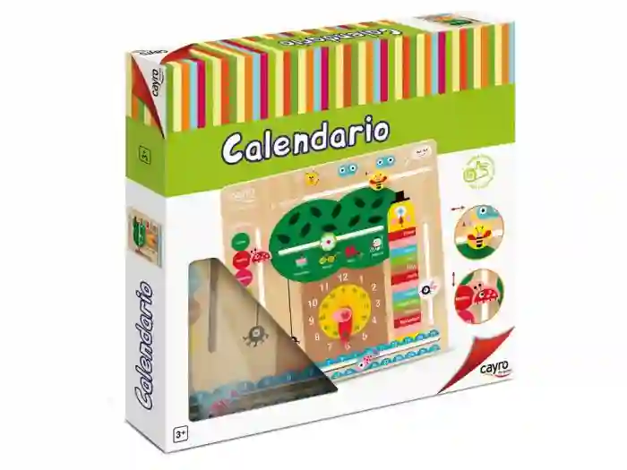 Calendario de madera infantil