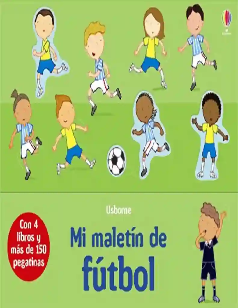 MI MALETIN DE FUTBOL- CON 4 LIBROS Y MAS DE 150 PEGATINAS