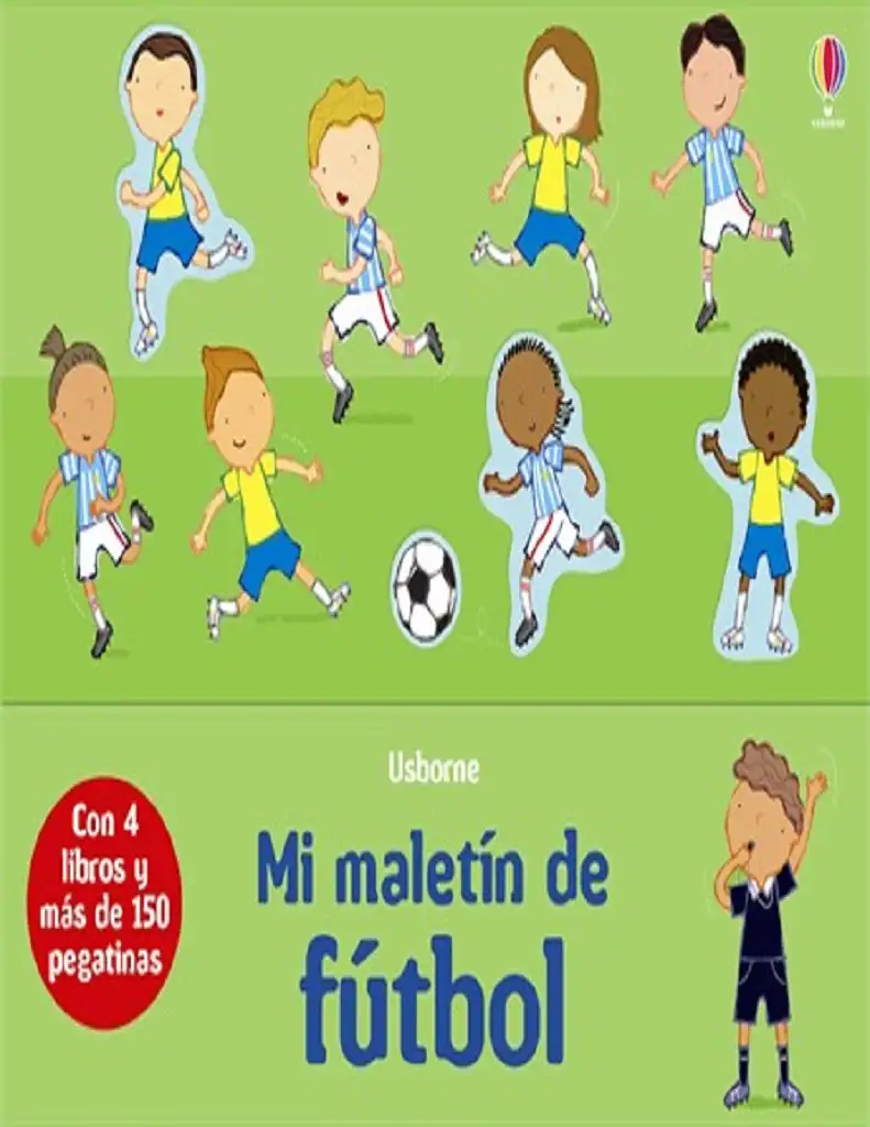 MI MALETIN DE FUTBOL- CON 4 LIBROS Y MAS DE 150 PEGATINAS