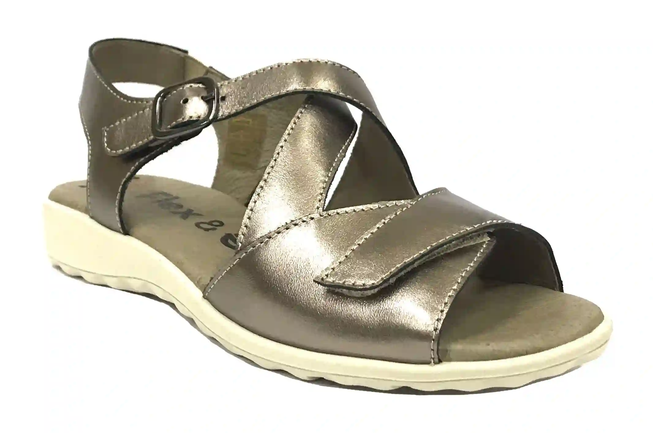 Flex&Go 59B SD0735 Plata Vieja Sandalia Mujer