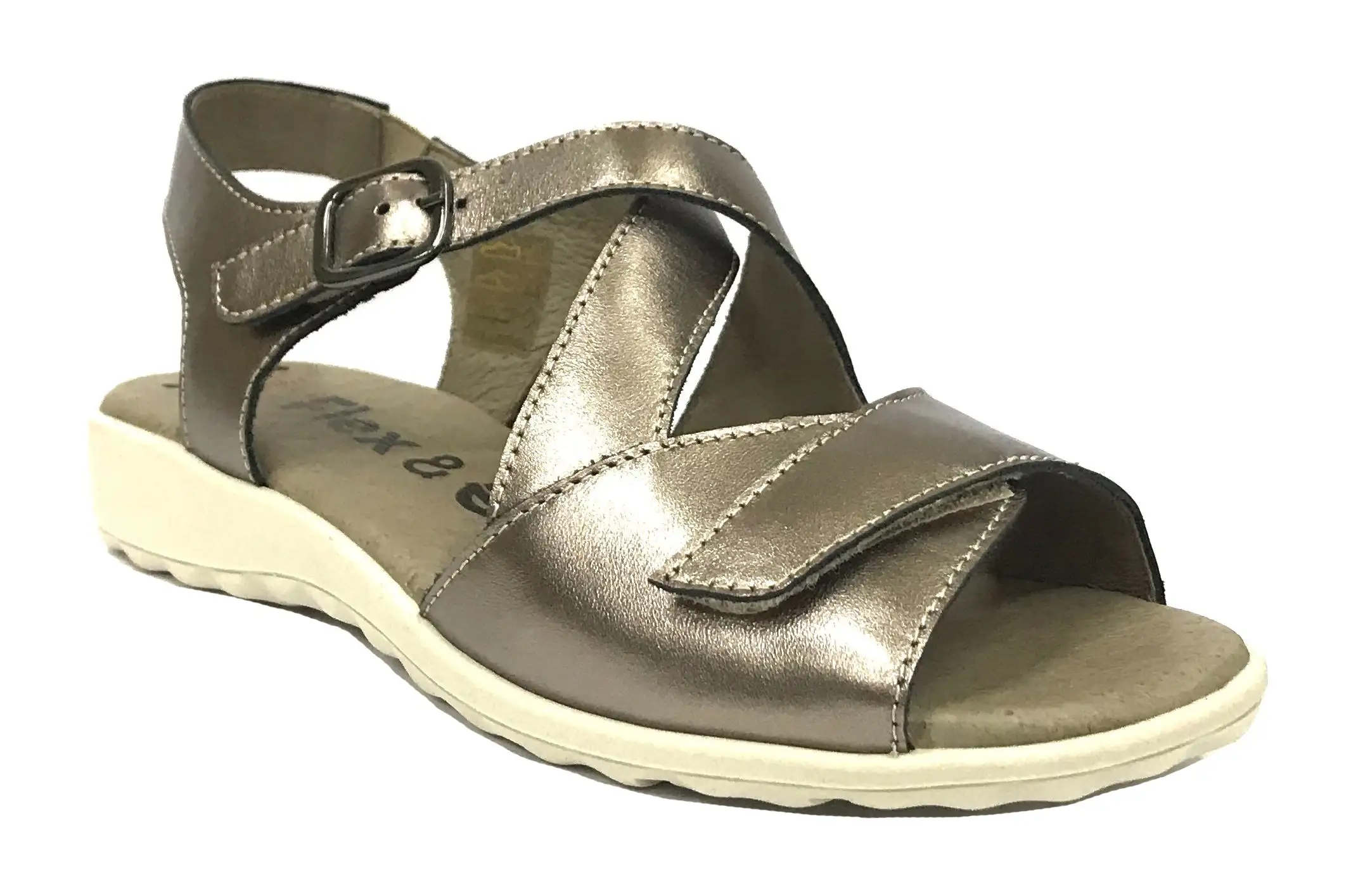Flex&Go 59B SD0735 Plata Vieja Sandalia Mujer