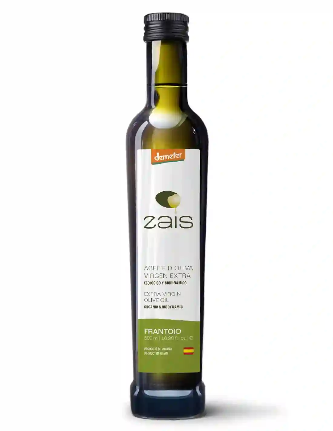 Zais Biodinámico Frantoio - Botella de vidrio 500 ml.