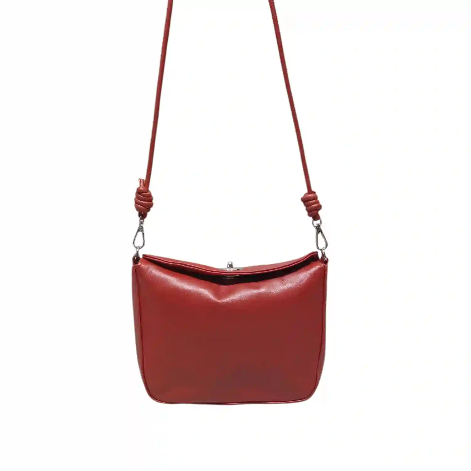 Red knots handle bag