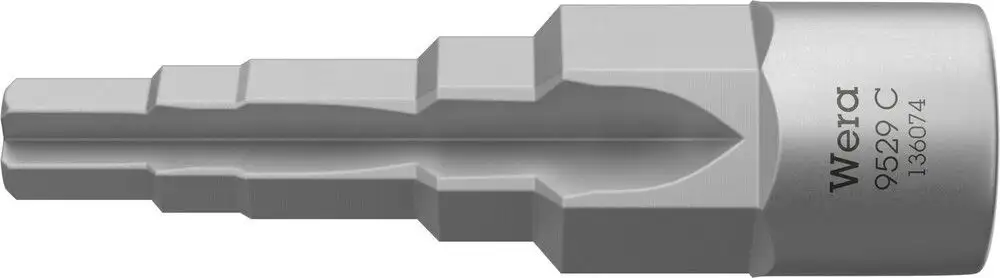 9529 C SB Llave vaso Zyklop arrastre 1/2 Inserto llave escalonada apps sanitar - 05136074001 - Wera