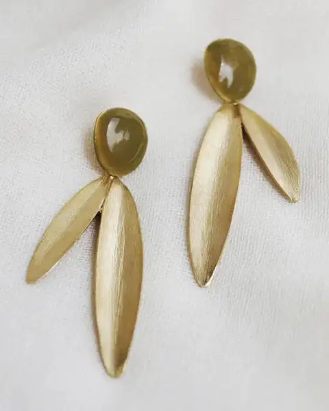 Pendientes dorados Olivia de Joidart