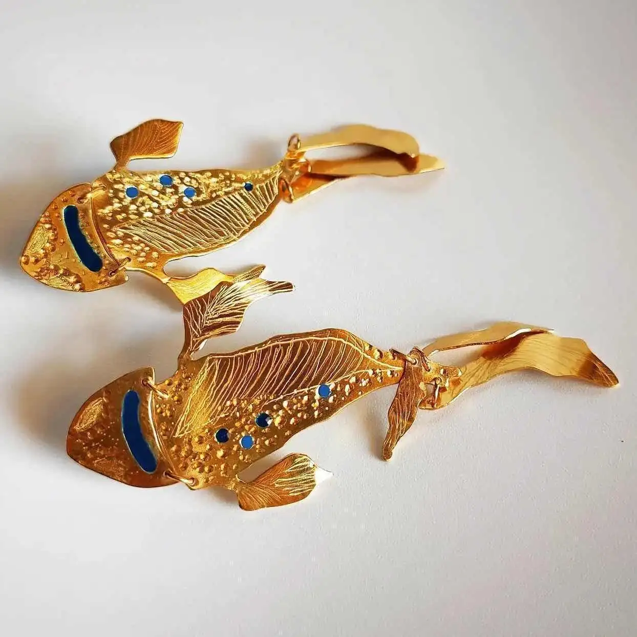 Pendientes Piscis Acuarela - Imagen 2