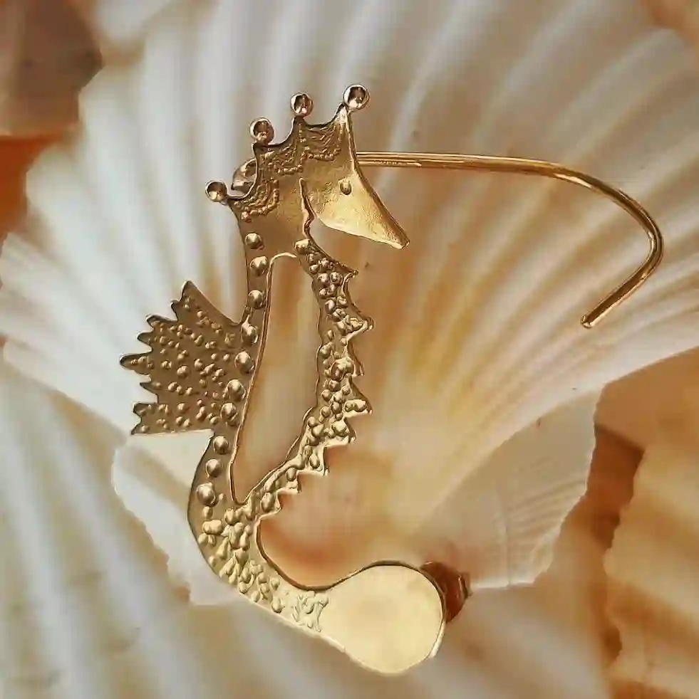 Ear Cuff Caballito de Mar