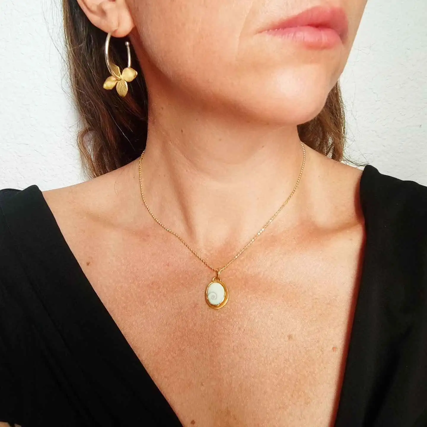 Pendientes Aros Hydrangea - Imagen 4