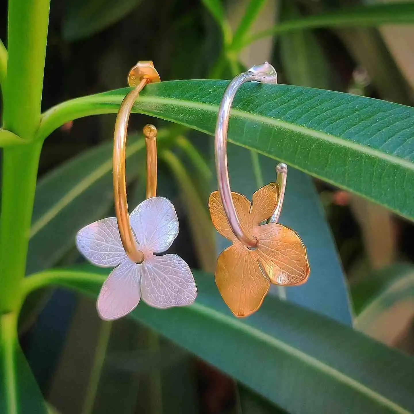 Pendientes Aros Hydrangea - Imagen 5