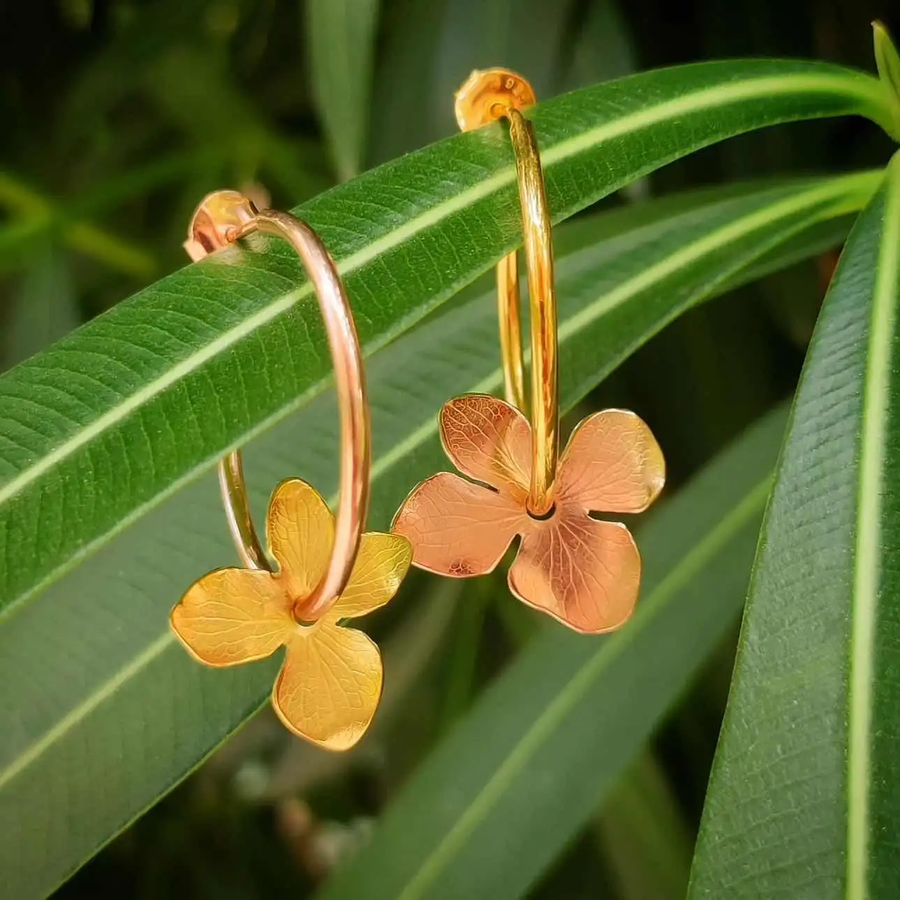 Pendientes Aros Hydrangea - Imagen 6
