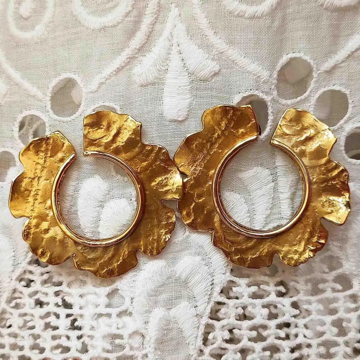 Pendientes Aros Flor de Loto - Imagen 3
