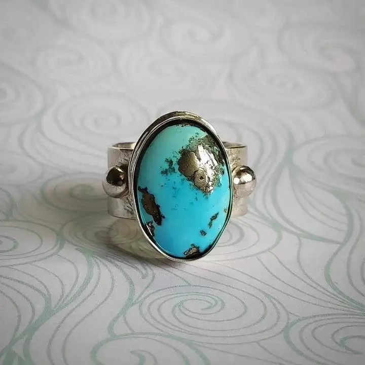 Adjustable Light Blue Ring - Image 4