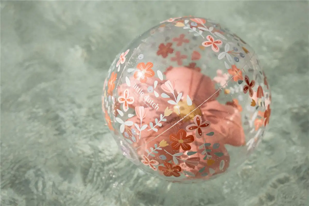Pelota Playa 3D Flores Little Dutch - Imagen 3