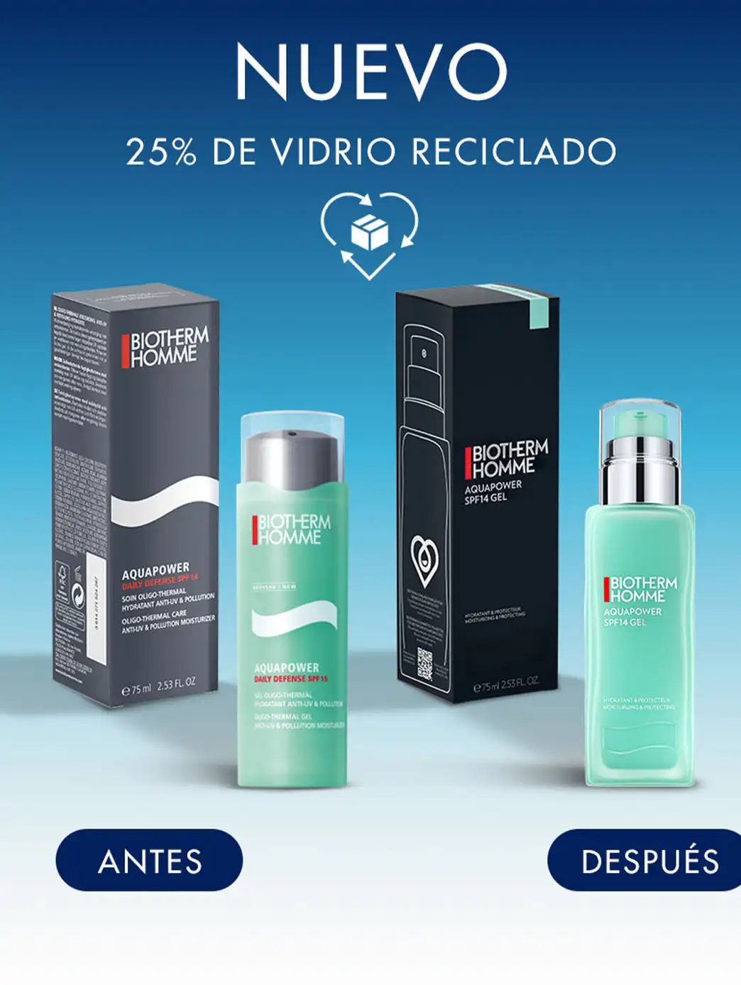 Homme Aquapower Advanced Gel SPF14 - Imagen 3
