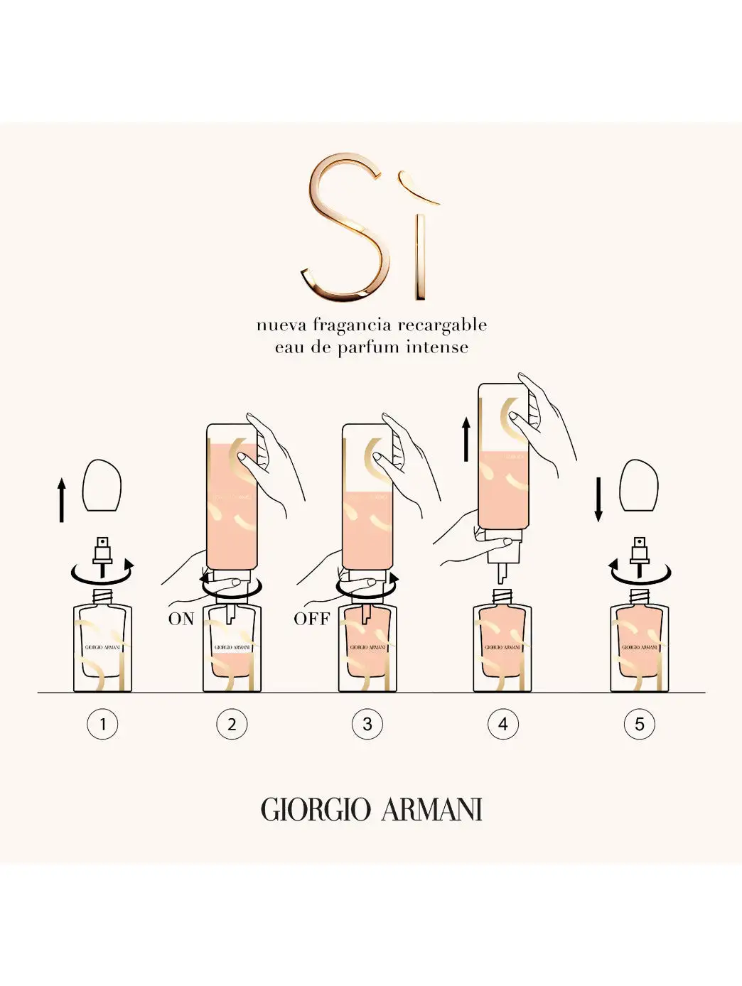 Sì Eau de Parfum Intense Recarga - Imagen 5