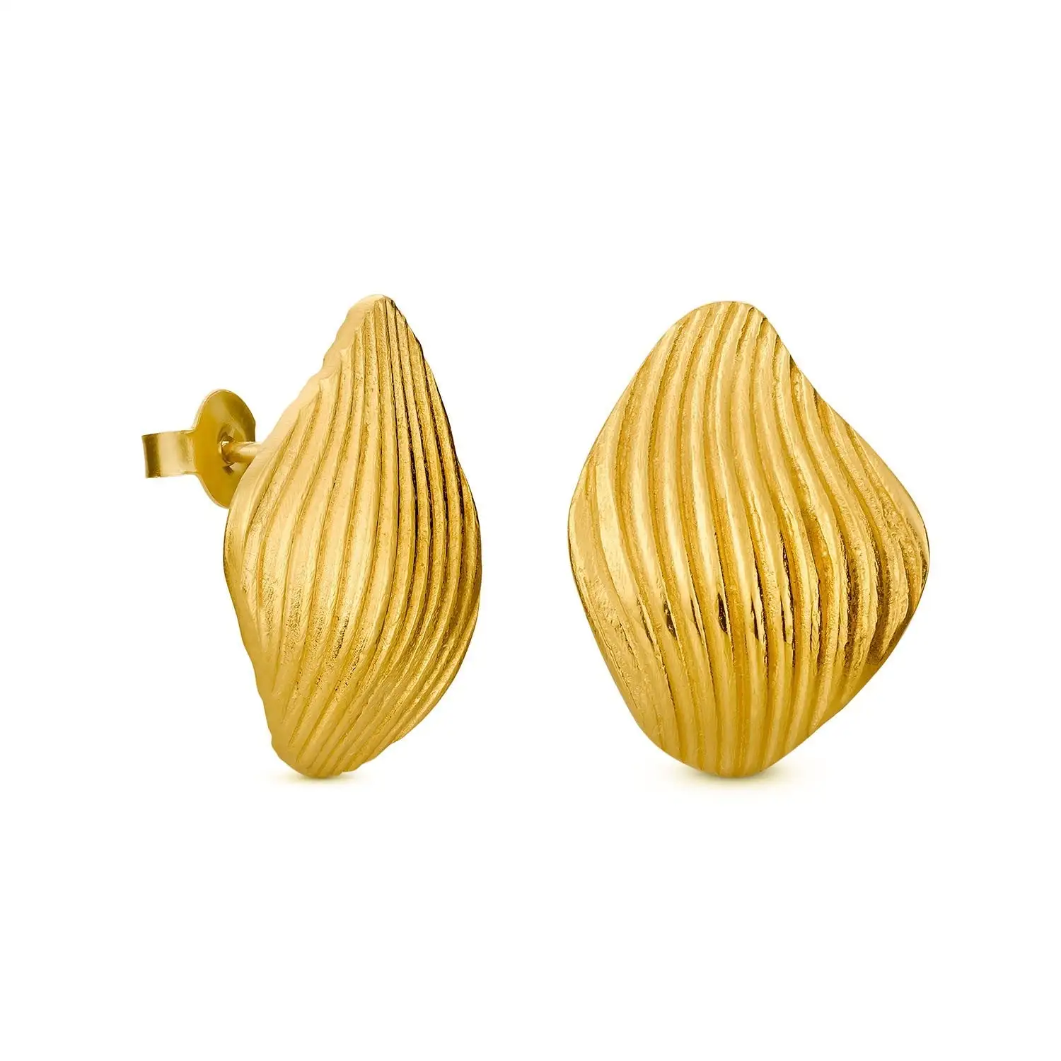 Pendientes gota dorados - Imagen 2