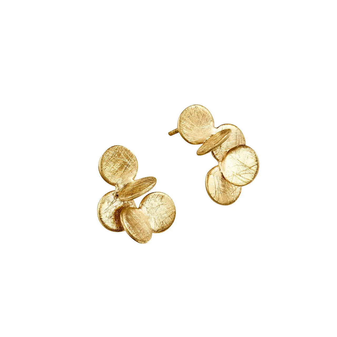 Pendientes de diseño dorados - Imagen 2