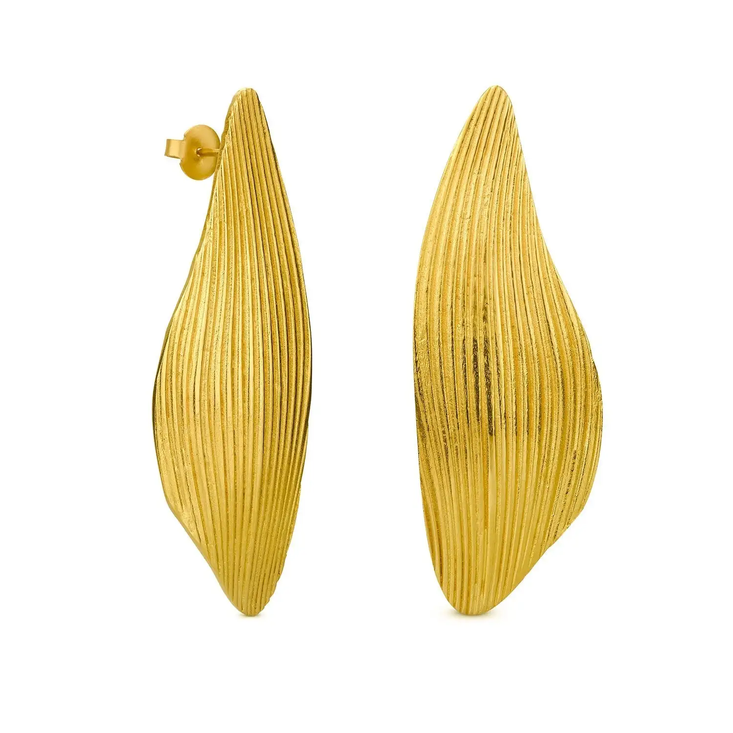 Pendientes grandes dorados Onaria - Imagen 3