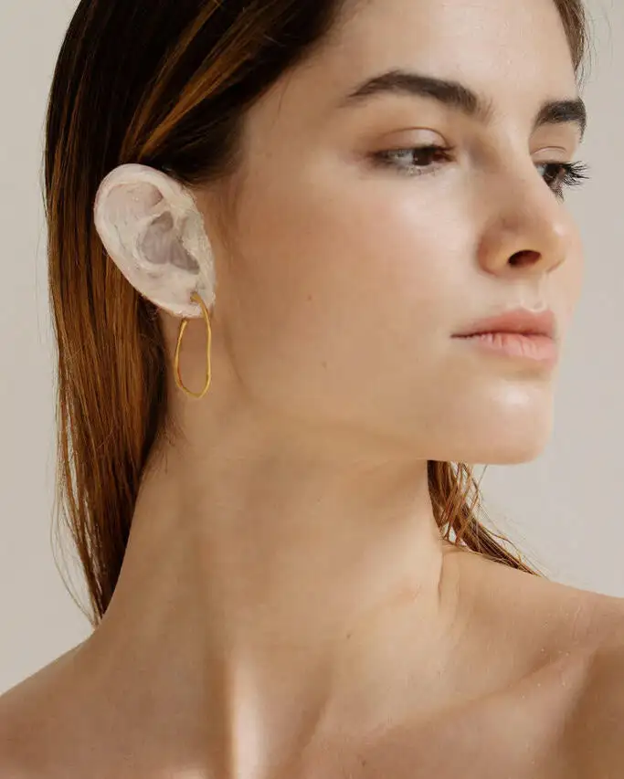Original golden hoops - Image 4