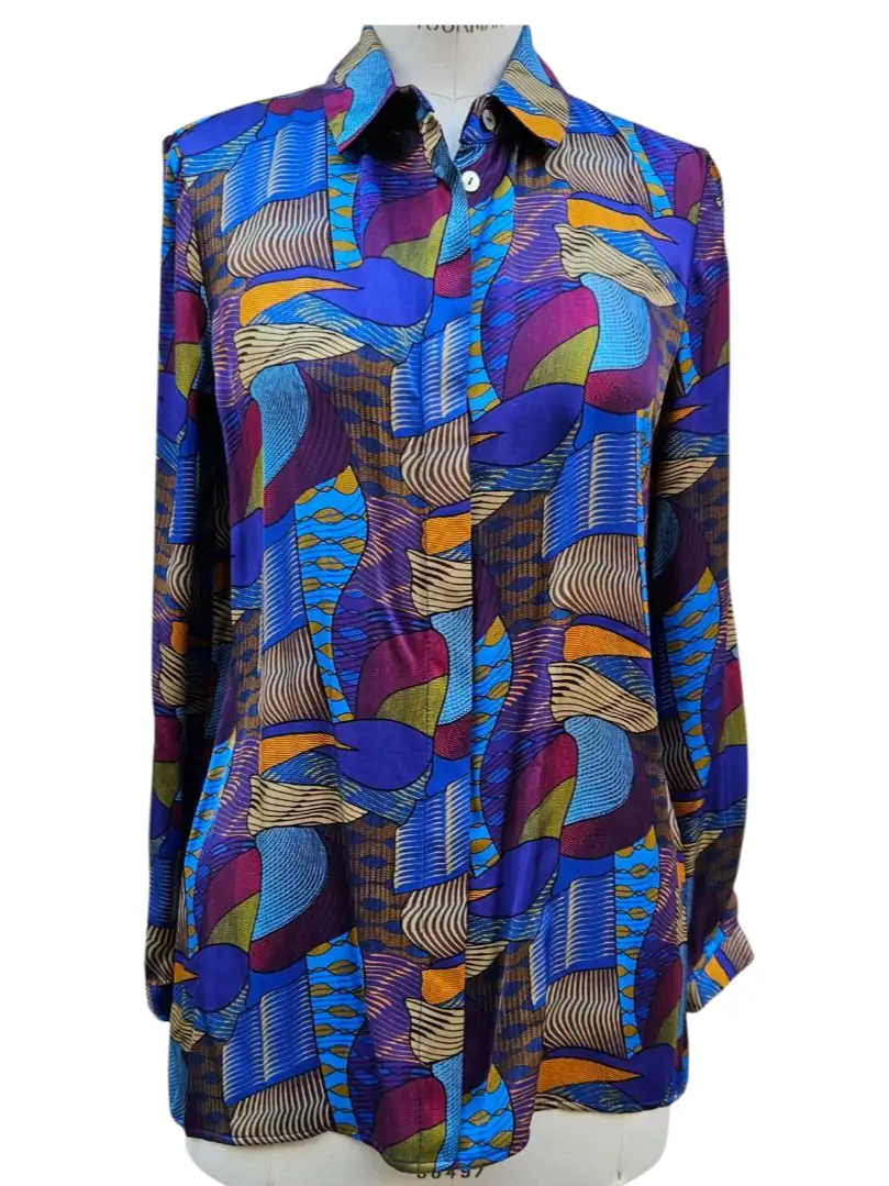Camisa de Cannes con estampado azul - Imagen 2