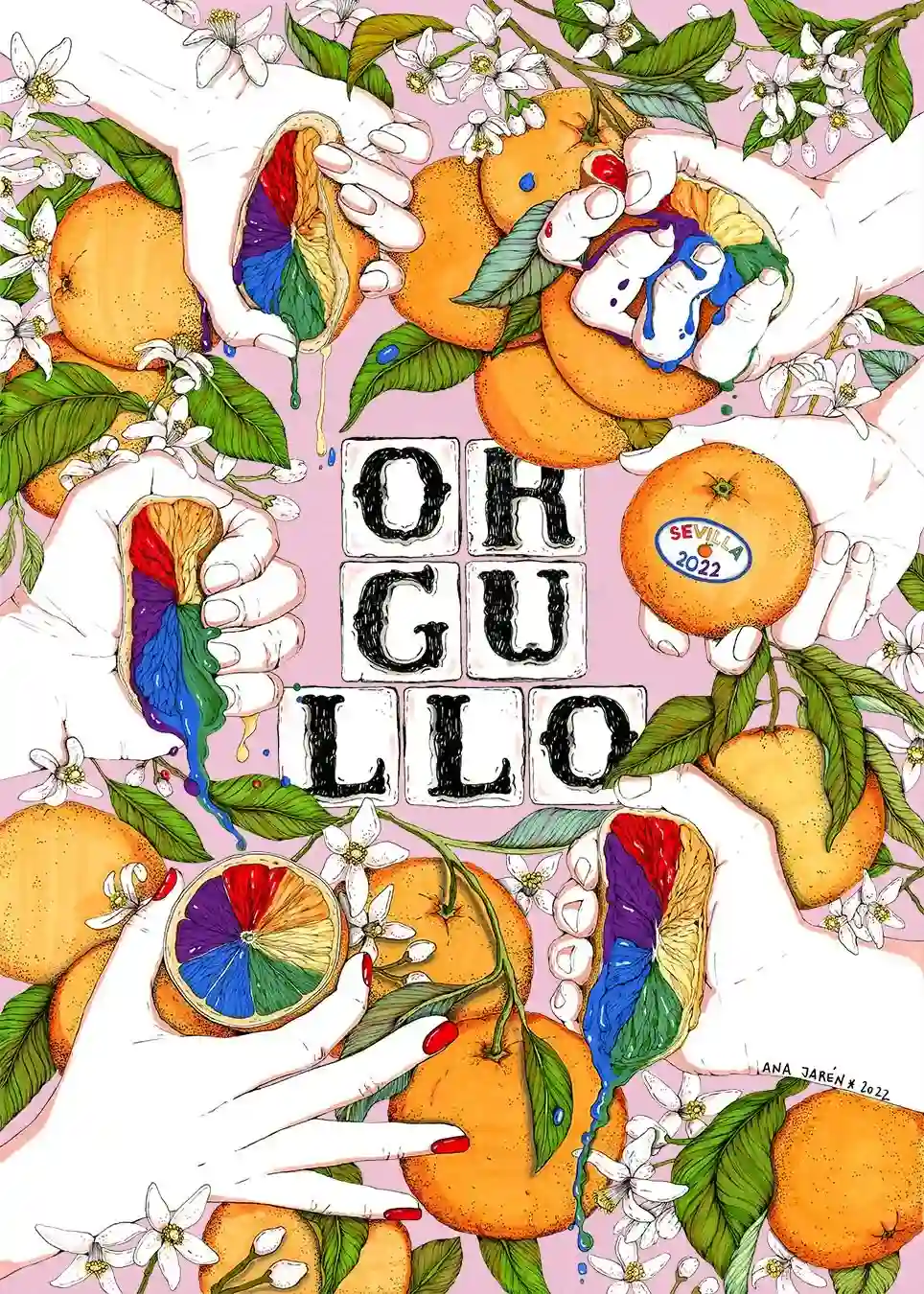 "POSTER OFICIAL DEL ORGULLO 2022 SEVILLA" / ANA JARÉN