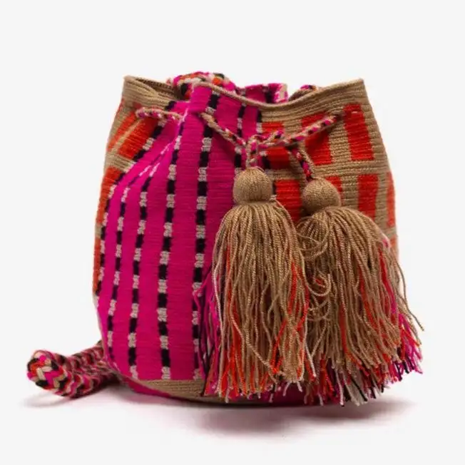 Pequeño ganso de Wayuu de Crossbody hecho a mano