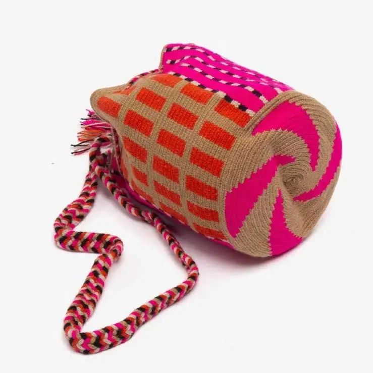 Pequeño ganso de Wayuu de Crossbody hecho a mano - Imagen 2