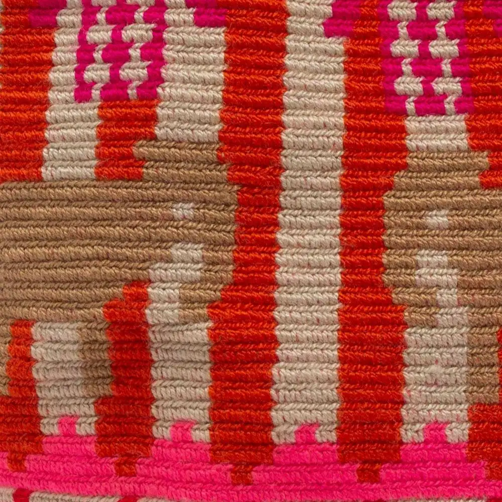 Handmade Small Crossbody Wayuu Hawk - Imagen 3