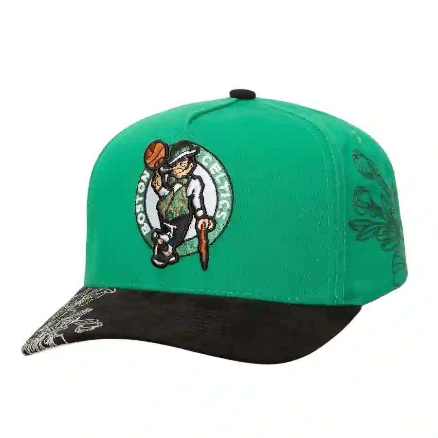 NBA BOSTON CELTICS MAY FLOWERS PRO SNAPBACK - MITCHELL AND NESS