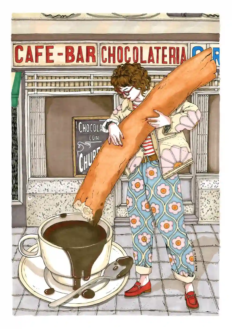 "CHURROS CON CHOCOLATE" / ANA JARÉN