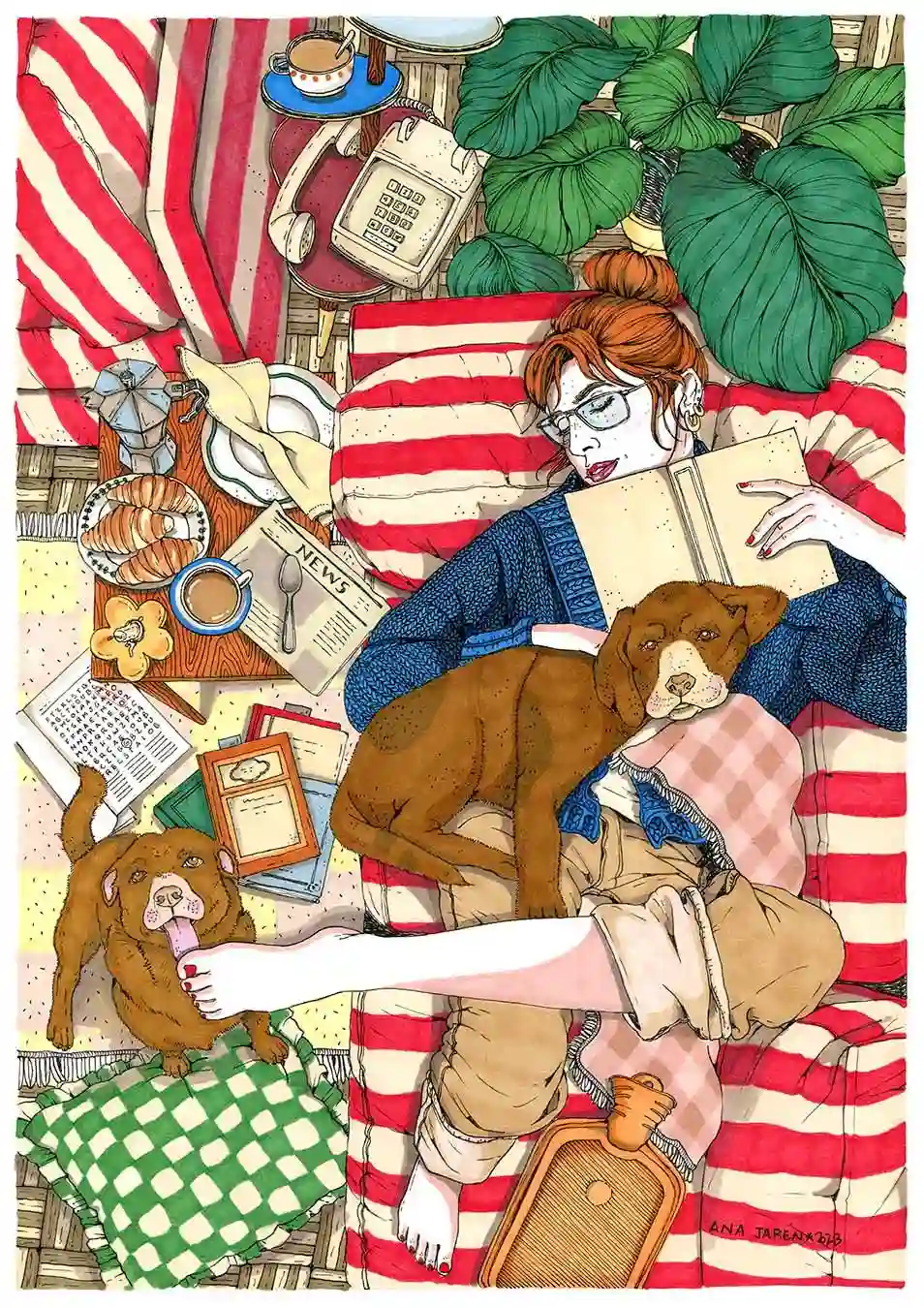 "SOFÁ Y PERROS" / ANA JARÉN