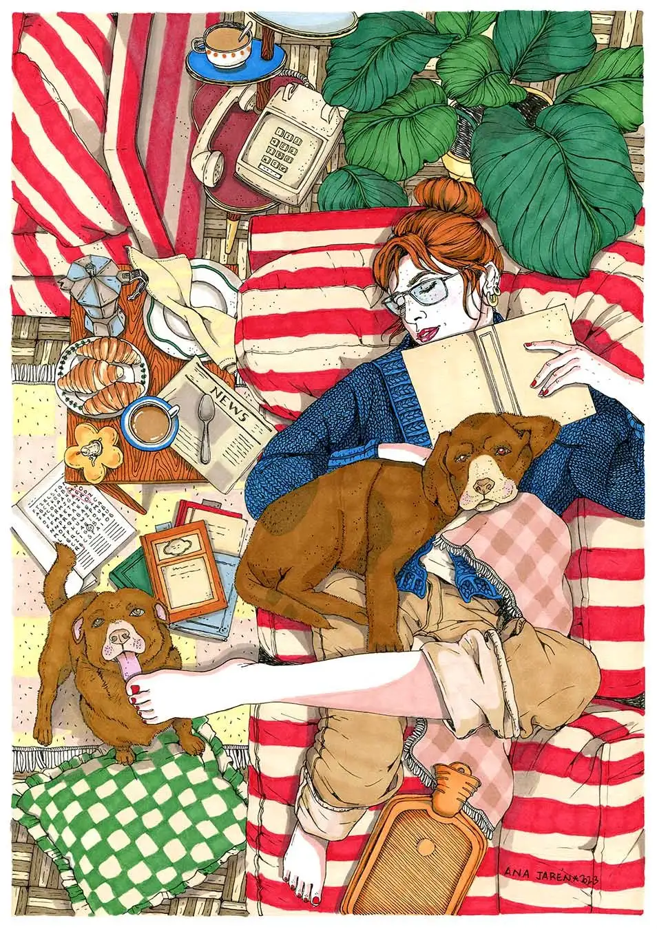 "SOFÁ Y PERROS" / ANA JARÉN
