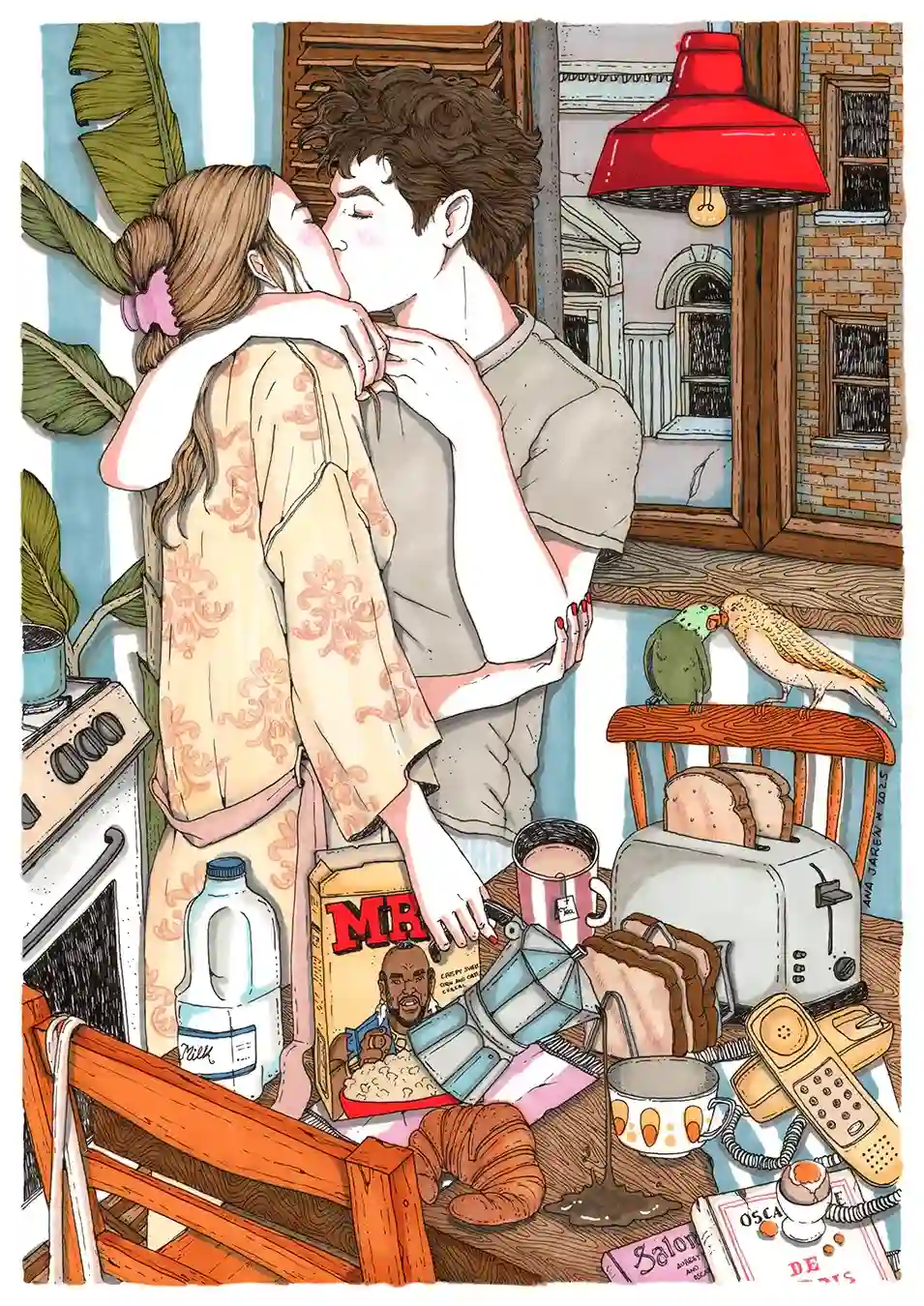 "PAREJA Y DESAYUNO" / ANA JARÉN