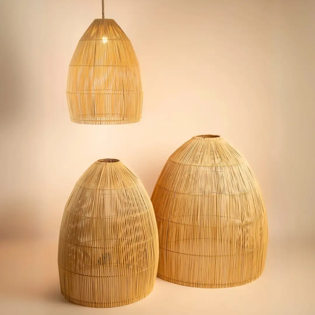 Ceiling wicker lamp - Image 2