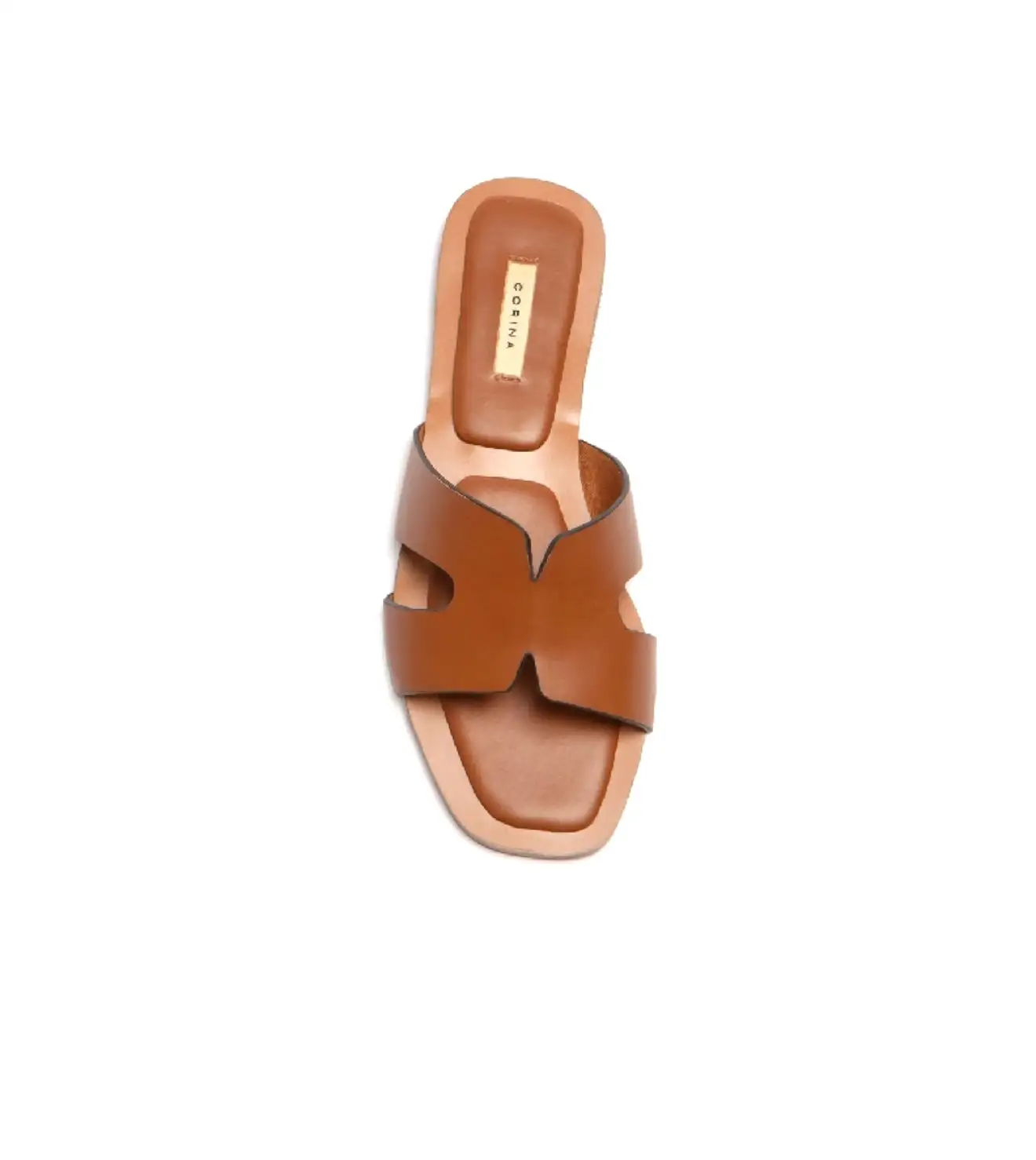 Sandalia plana camel - Imagen 3