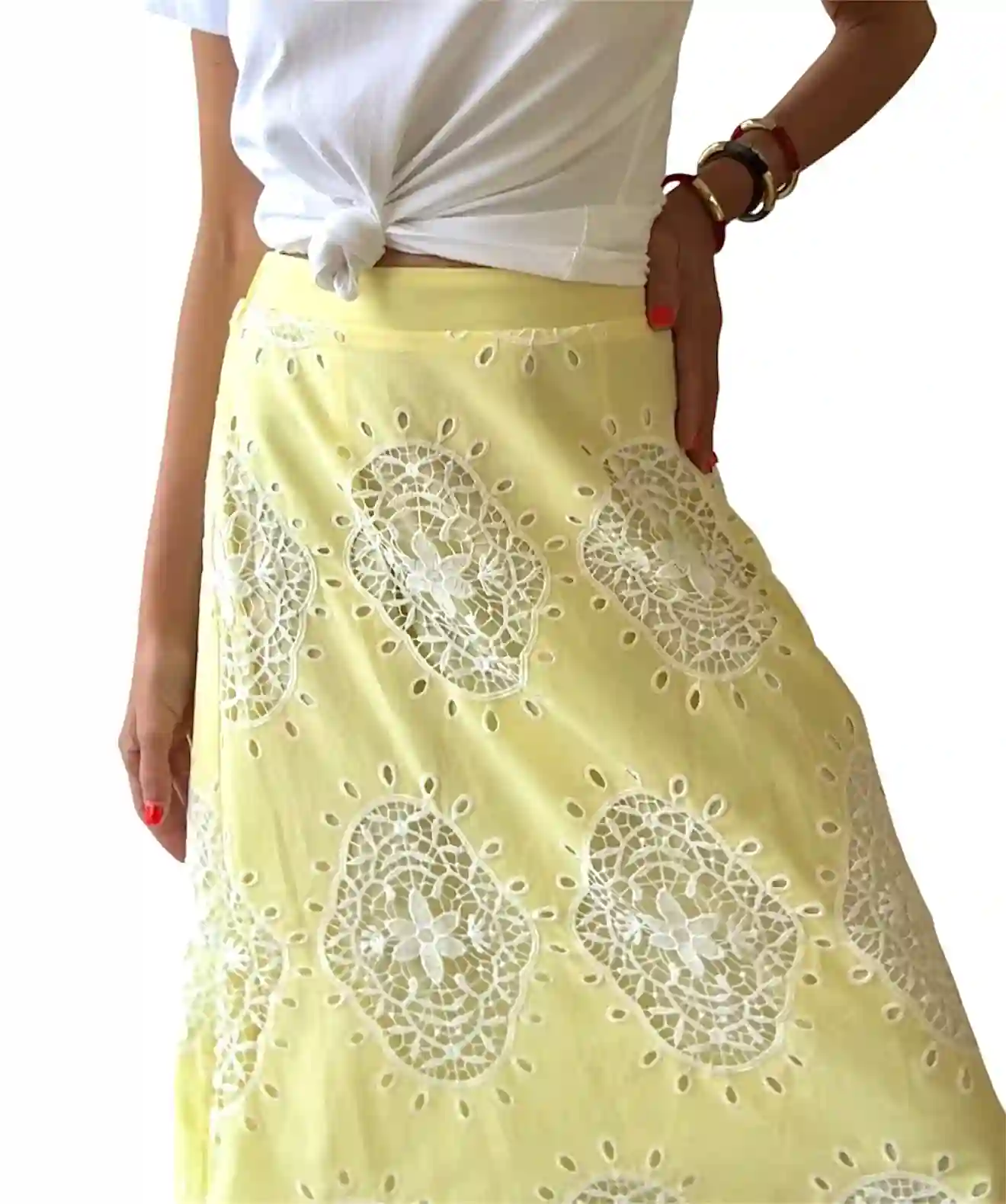 Falda Triana amarillo