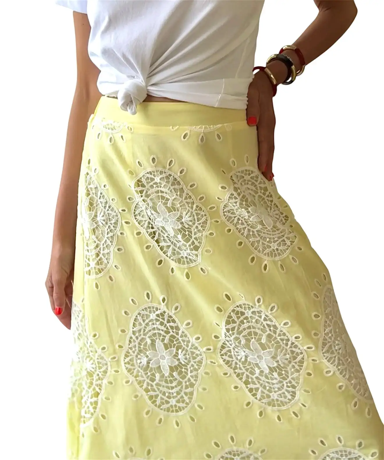 Falda Triana amarillo