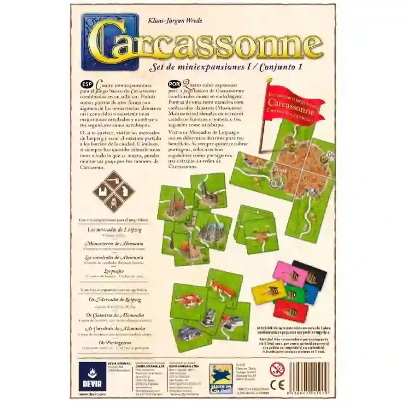 Carcassonne: Expansiones Reunidas Set de miniexpansiones 1