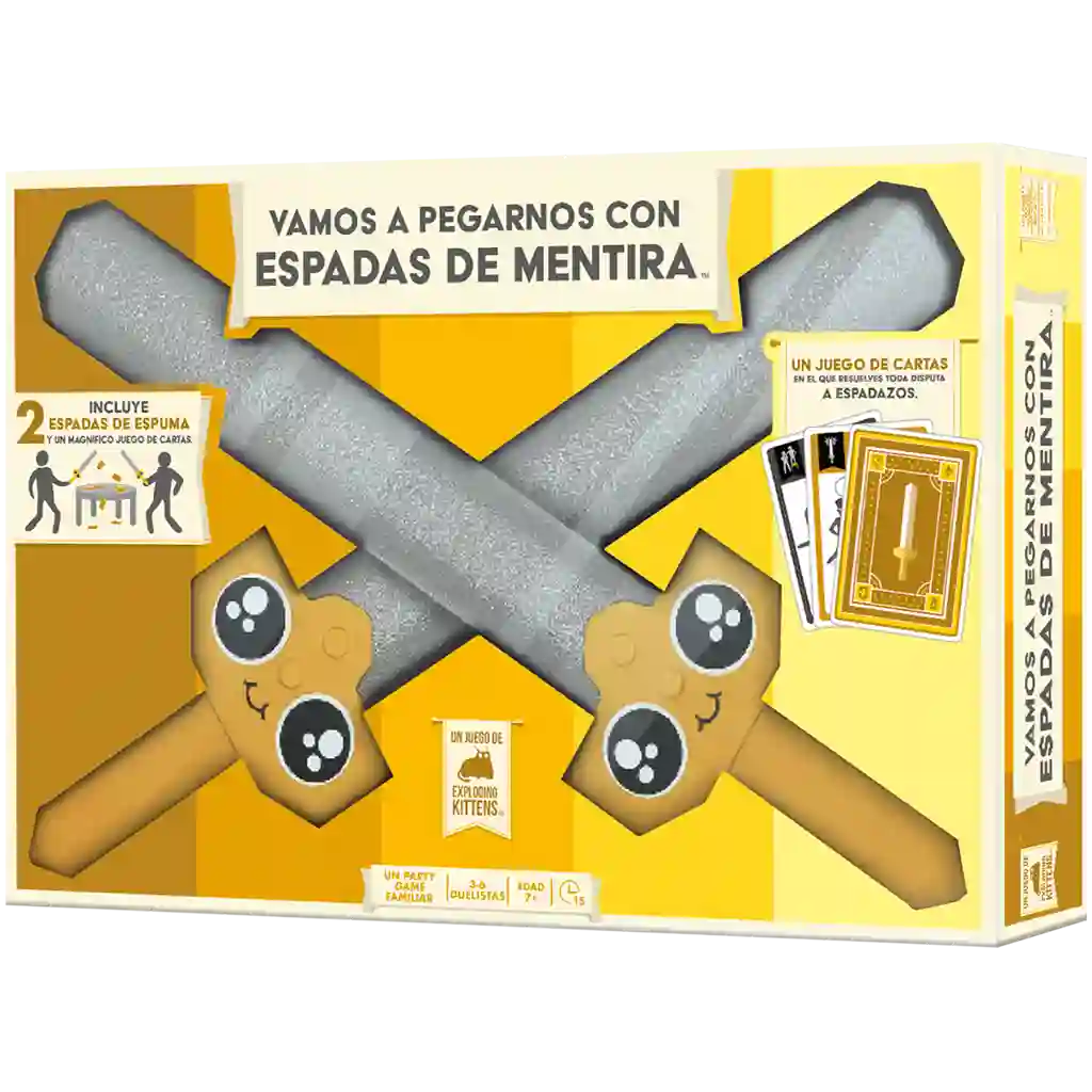 Vamos a Pegarnos con Espadas de Mentira. Juego de mesa