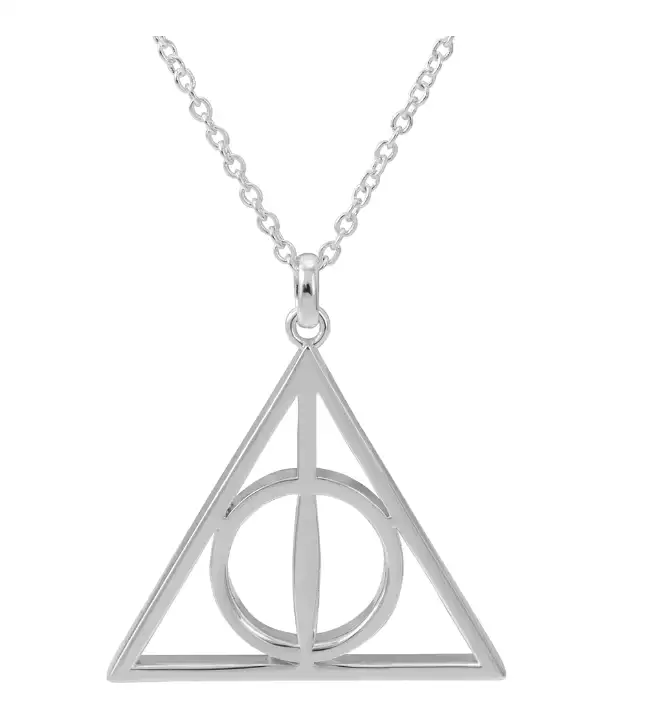 Colgante con cadena Reliquias de la Muerte Harry Potter