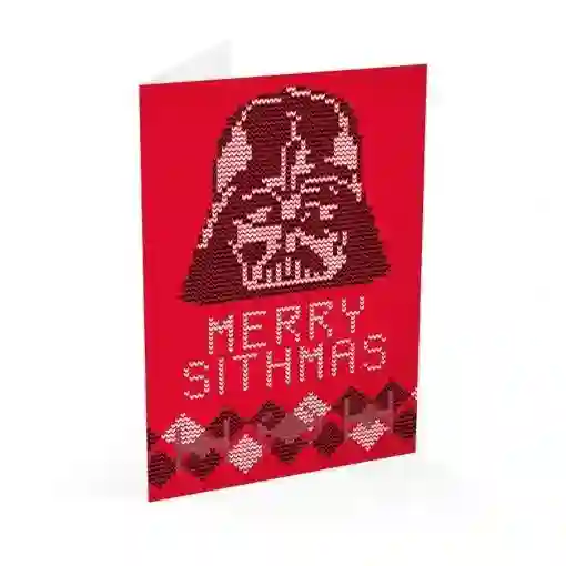 Tarjeta Felicitación Navidad Darth Vader