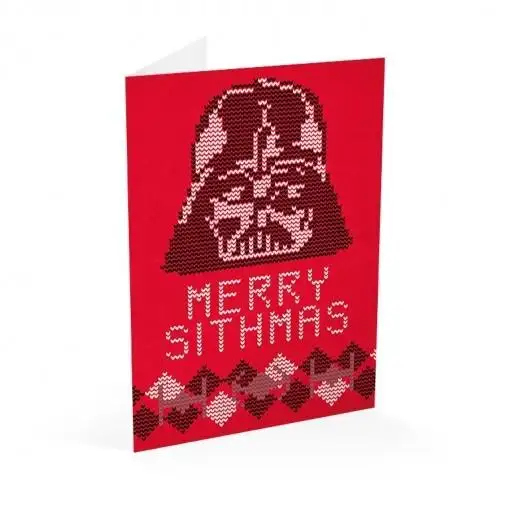 Tarjeta Felicitación Navidad Darth Vader