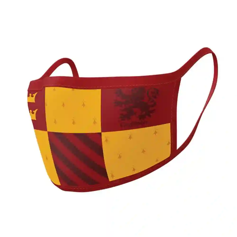 Pack 2 x Mascarilla reutilizable Gryffindor. Harry Potter