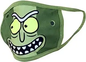 Pack 2 x Mascarilla reutilizable Pepinillo Rick. Rick y Morty