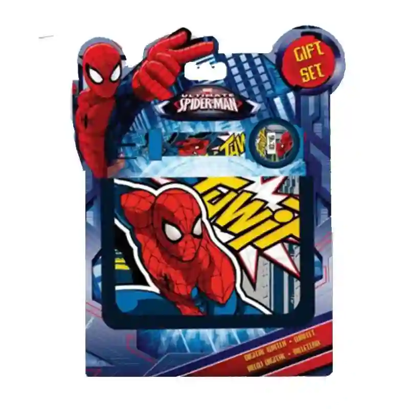 Set reloj digital y cartera de ultimate spiderman