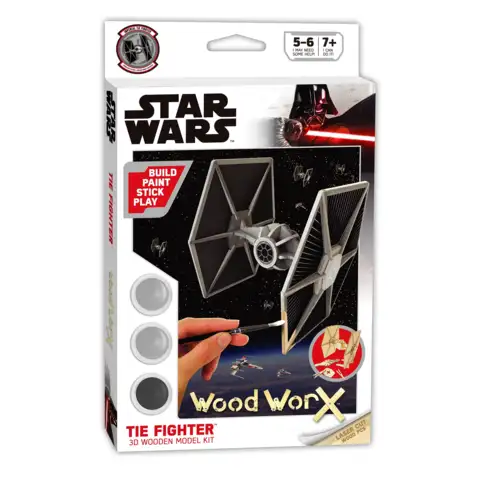 Maqueta Wood WorX caza Tie Fighter. Star Wars