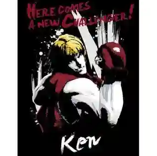 Camiseta Ken New Challenger. Street Fighter